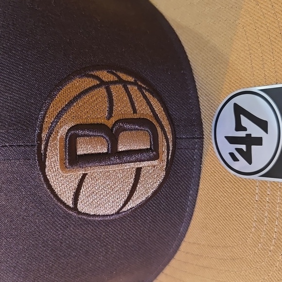 Brooklyn Nets Snapback Hat '47 Brand Captain Two Tone "Toffee" NWT  Rare - Picture 2 of 11
